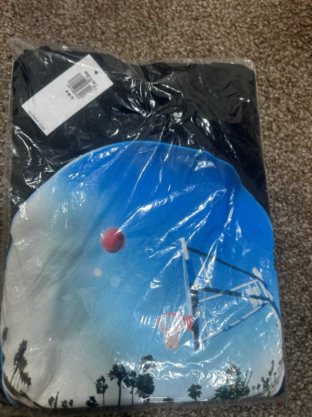 Old Navy Black and Blue Gradient Graphic Tee